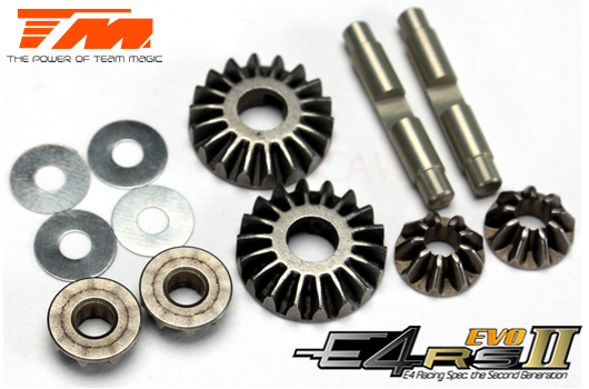 NEW - Team Magic E4RS II EVO - Metal Gears for differential