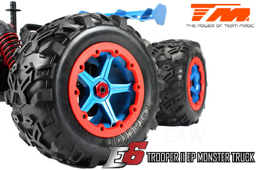 Car - 1/8 Electric - 4WD Monster Truck - RTR - 2.4gHz - Brushless - Waterproof - Team Magic E6 Trooper II