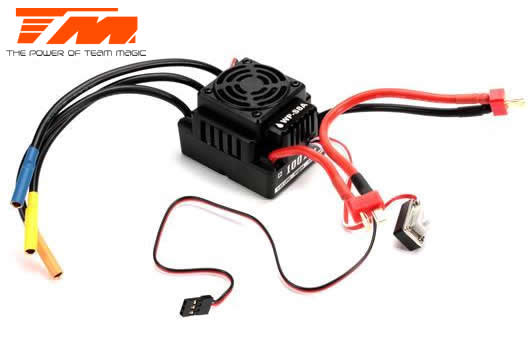 Team Magic - TM191008 - Electronic Speed Controller - Brushless - Thor - WP-8100 - Waterproof - 100A - 11.1V~14.8V (3S~4S)