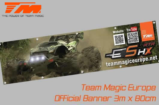 Team Magic - TM-B-7 - Bandiera - Team Magic - E5 HX - 300 x 80cm