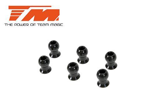 Team Magic - TM115033BK - Spare Part - E4RS II / E4RS III / E4RS4 - 5.8mm Socket Aluminium Ball Long (6 pcs)