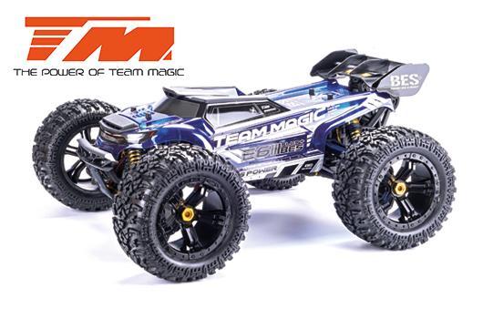 Team Magic - TM505010S - Auto - Monster Truck Electric - 4WD - RTR - Brushless 2200KV - 4S - Estingui - Team Magic E6 III BES+ Silver