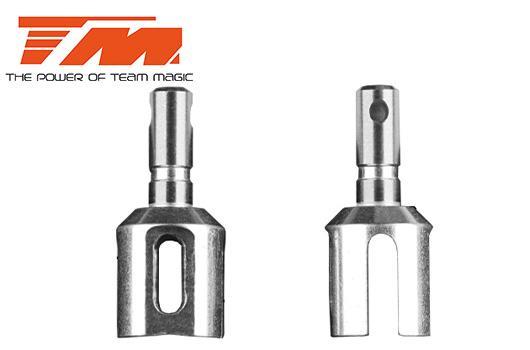 Team Magic - TM510103S - Piece d'option - E5 - ST Steel F/R Differential Outdrive (2)