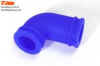 Filtre à air - 1/8 - Coude silicone - Bleu