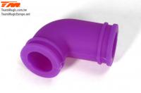 Filtre à air - 1/8 - Coude silicone - Purple