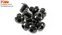 Screws - Button Head - Hex (Allen) - M3 x  4mm (10 pcs)