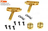 Pièce Option - E6 Trooper / Trooper II / E6 III - Aluminium anodisé Gold  - Plaque support d'accu (2 pces)
