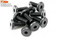 Screws - Button Head - Hex (Allen) - M3 x  8mm Half Thread (10 pcs)