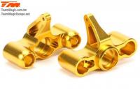 Option Part - E6 Trooper / Trooper II / E6 III - Aluminum Gold anodized - CNC Machined Steering Block (2 pcs)