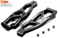 Option Part - E5 - CNC Machined Aluminum Upper Arm - Black (2 pcs)