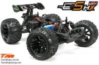 Auto - 1/10 Racing Monster Elektrisch - 4WD - RTR - Brushless  - Team Magic E5 HX - Schwarze/Orange