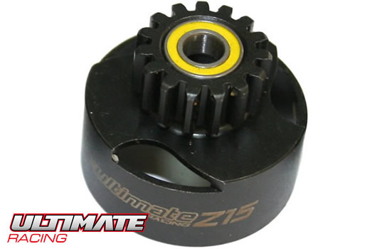Clutch Bell - 1/8 - Ventilated - with Ball Bearings - 15T