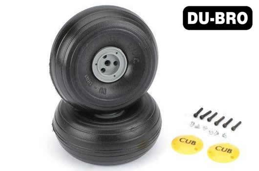 DU-BRO - DUB338TLC - Aircraft Part - Wheels - 1/5 Scale - Tred Light J3 (1 pair)