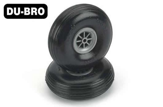 DU-BRO - DUB250TL - Aircraft Part - Wheels - 64mm (2-1/2") - Thread Lite (1 pair)