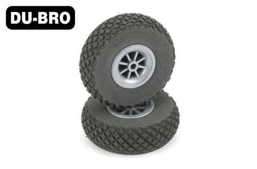 DU-BRO - DUB250DL - Aircraft Part - Wheels - 64mm (2-1/2") - Diamond Lite (1 pair)