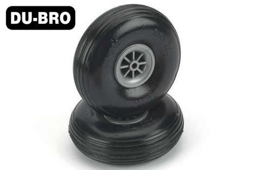 DU-BRO - DUB225TL - Pièce d'avion - Roues - 57mm (2-1/4") - Thread Lite (1 paire)