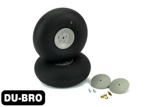 DU-BRO - DUB450RV - Aircrafts Parts & Accessories - 4.5" Dia Big Wheels (1 pair per card)