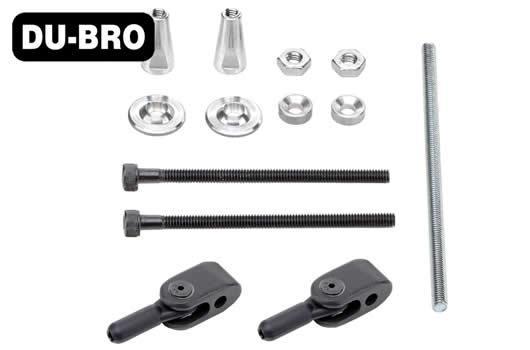 DU-BRO - DUB3355 - Pièce d'avion - Commande Heavy Duty avec rotule 3mm (4-40) - 6mm (8-32) (1 set)