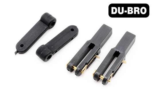 DU-BRO - DUB878 - Flugzeugteile - HD Kontroll Arm & Gabelkopf  (.40-.91) - for 1mm rod (2/56) (2 Stk.)