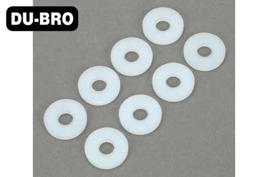 DU-BRO - DUB638 - Aircrafts Parts & Accessories - No. 10 Nylon Flat Washers (8 pcs per package)