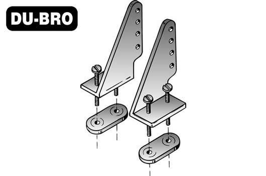 DU-BRO - DUB105 - Aircraft Part - Nylon Control Horns - 1 Left & 1 Right (2 pcs)