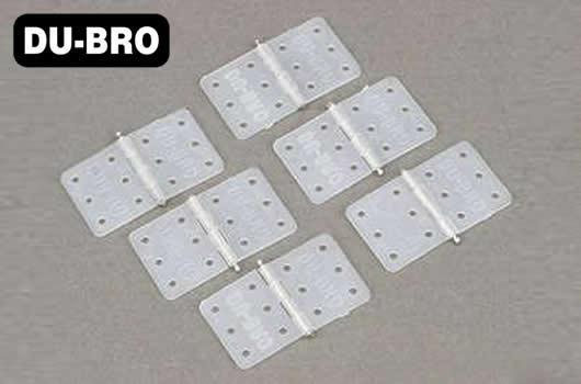 DU-BRO - DUB116 - Aircraft Part - Nylon Hinge, Standard Size (6 pc)