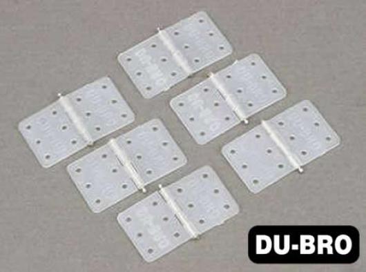 DU-BRO - DUB118 - Aircrafts Parts & Accessories - Small Nylon Hinges (6 pcs per package)