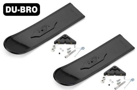 DU-BRO - DUB825 - Aircraft Part - Snowbird Main Skis - Black (2 pcs)