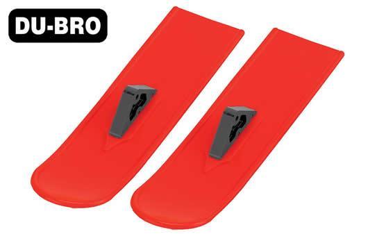 DU-BRO - DUB825-R - Aircraft Part - Snowbird Main Skis - Red (2 pcs)