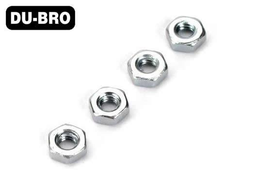 DU-BRO - DUB2104 - Nuts - 2.5mm Hex Nuts (4 pcs per package)