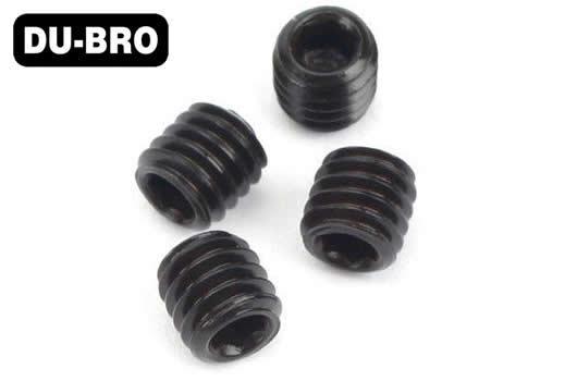 DU-BRO - DUB2168 - Grub Screws - 3mm x 3 Socket Set Screws (4 pcs per package)