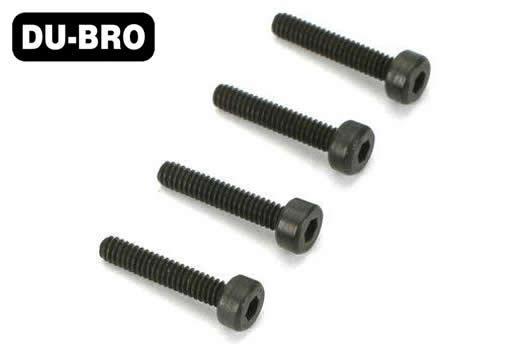 DU-BRO - DUB2120 - Screws - 3mm x 4 Socket Head Cap Screws (4 pcs per package)