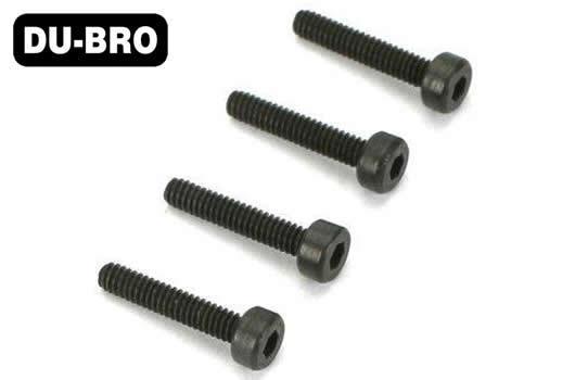 DU-BRO - DUB2280 - Screws - 4.0mm x 25 Socket-Head Cap Screws (4 pcs per package)