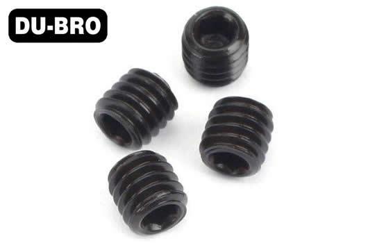 DU-BRO - DUB2171 - Grub Screws - 4mm x 6 Socket Set Screws (4 pcs per package)