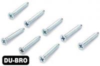 Screws - 3.0mm x 10 Flat-Head Self-Tapping Screws (8 pcs per package)