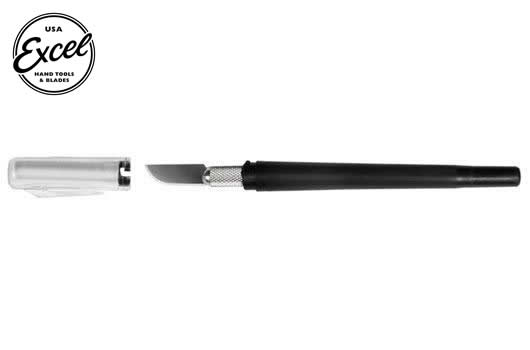 Excel Tools - EXL16003 - Tool - Pen Knife - K3 - Light Duty - Round Handle - with safety cap