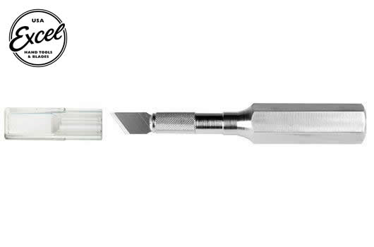 Excel Tools - EXL16006 - Tool - Knife - K6 - Heavy Duty - Hex Aluminum Handle - with safety cap