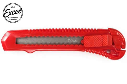 Excel Tools - EXL16013 - Tool - Utility Knife - K13 - Heavy Duty - Plastic - 18mm wide blades