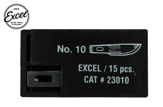 Excel Tools - EXL23010 - Tool - Knife Blade - #10 Curved Edge Blade (15 pcs) - Fits: K1, K3, K17, K18, K30, K40 Handles