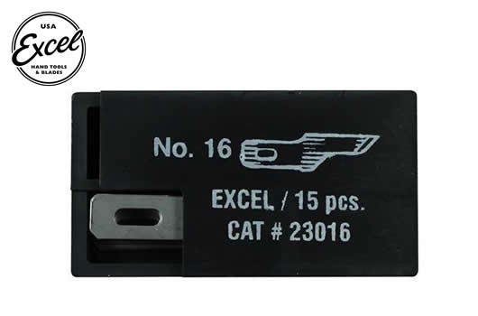 Excel Tools - EXL23016 - Tool - Knife Blade - #16 Stencil Blade (15 pcs) - Fits: K1, K3, K17, K18, K30, K40 Handles