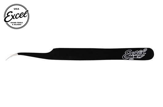 Excel Tools - EXL30420 - Werkzeug - Pinzette - Feine Spitze - Schräge Spitze - Schwarz - 11,4cm