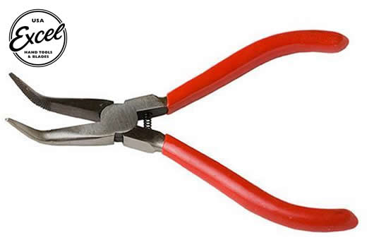Excel Tools - EXL55590 - Tool - Plier - Bent Nose - 5.2in / 13.2cm