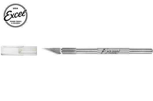 Excel Tools - EXL16001 - Tool - Knife - K1 - Light Duty - Round Aluminum - with safety cap