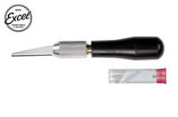 Tool - Wood Carving Knife - K7 - Black Plastic Handle - with scabbard and 5 assorted blades