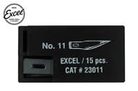 Tool - Knife Blade - #11 Double Honed Blade (15 pcs) - Fits: K1, K3, K17, K18, K30, K40 Handles
