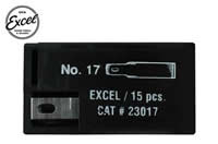Tool - Knife Blade - #17 Small Chisel Blade (15 pcs) - Fits: K1, K3, K17, K18, K30, K40 Handles