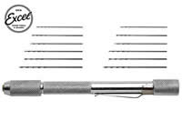 Tool - Pin Vise - Mini Pin Vise with 12 Assorted Drills