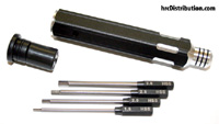 Tool - Hex Wrench - Aluminium - Interchangeable - 1.5mm / 2mm / 2.5mm / 3mm