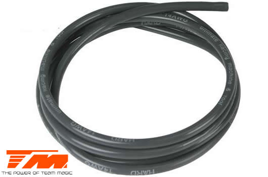 HARD Racing - HARD6701BG - Cable - HARD - 14 Gauge - King Core - Black and Grey (90cm)