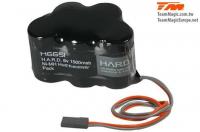 Battery - 5 cells - HARD 1500 - Receiver pack - 6V 1500mAh - hump